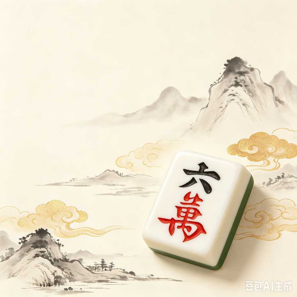 classic oriental board game mahjong