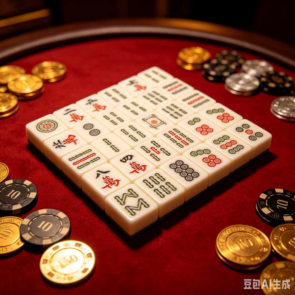 classic oriental board game mahjong